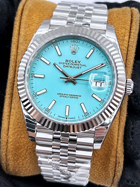 rolex tiffany blue 41 price|rolex datejust 41 tiffany blue.